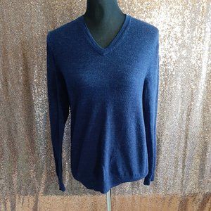 Express Women's Blue Extra Fine Merino Wool Sweater Size S